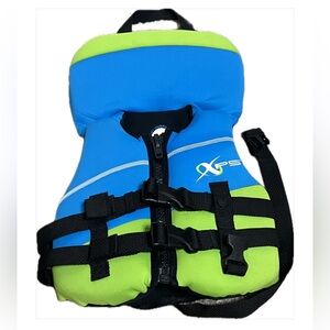 XPS Blue and Green Life Jacket Swimming Vest Infant **Very good condition***